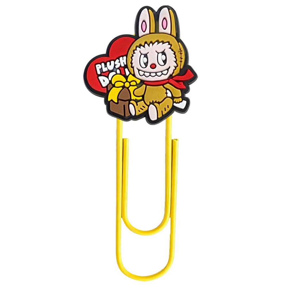 Labubu Cartoon Bookmark Paper Clips - Student Stationery & Office Supplies