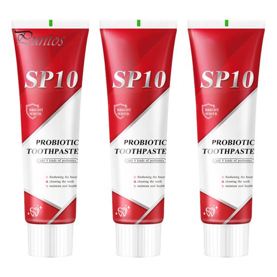 

1/2/3 шт 100 г пробиотическая зубная паста для мужчин и женщин, натуральное отбеливание зубов, глубокая очистка, удаление неприятного запаха изо рта, отбеливающая зубная паста 3pcs