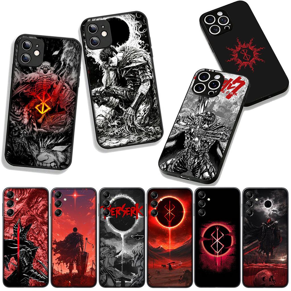 Phone Cover B-Berserks Poster Guts Casing for Apple iPhone 16 15 14 Plus 13 12 Mini 17 Pro Max + ProMax 16E Air 15+ Case