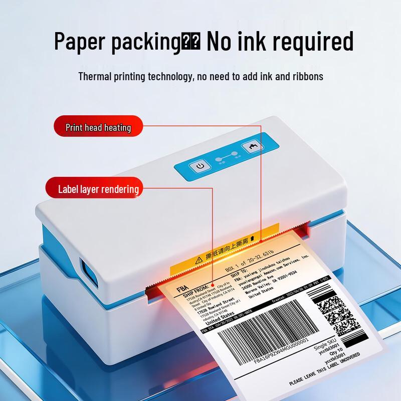 Gprinter 1122D Thermal Label & Waybill Printer CN Plug (adapter Included)
