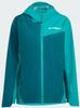 Adidas Terrex Multi 2.5L RAIN.RDY Rain Jacket Mystery Green Pure Teal (JL9822)