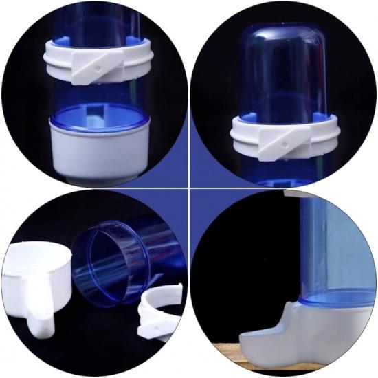 6pcs Automatic Drinking Fountain No Parrot Feeder Cockatoo Water Dispenser Automatic Parrot Water Feeders Bird Automatic Water Feeder Raised Dog Long