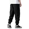 Men's Casual Outdoor Cargo Pants Drawstring Waist Adjustable Jogger Style Multi Pocket Functional Workwear Tapered Ankle Length