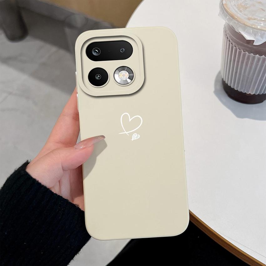 For Oppo Realme 16 15 14 Pro Plus C85 Pro Reno15 Pro Oppo A6X A96 A95 A94 A93 A92 A91 A72 Phone Case Love Heart Soft Liquid Silicone Lightweight Cover