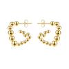 Direct supply geometric stainless steel earrings, women's trend high-end retro earrings, versatile plated 18K earrings