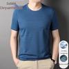 Men's Ice Silk Casual Short Sleeve T-Shirt