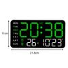 Day And Week Display For Daily Use LED Digital Wall Clock Plastic Material USB Powered Voice-activated Wake-up