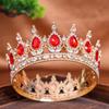 European Baroque Bridal Crown: Round Headdress for Weddings & Birthdays, Retro Hair Accessories