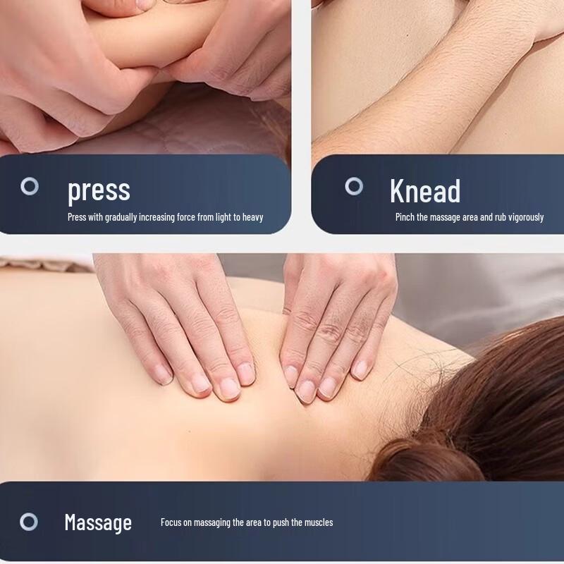 Aux Wireless Neck and Body Massager with Heat and Red Light