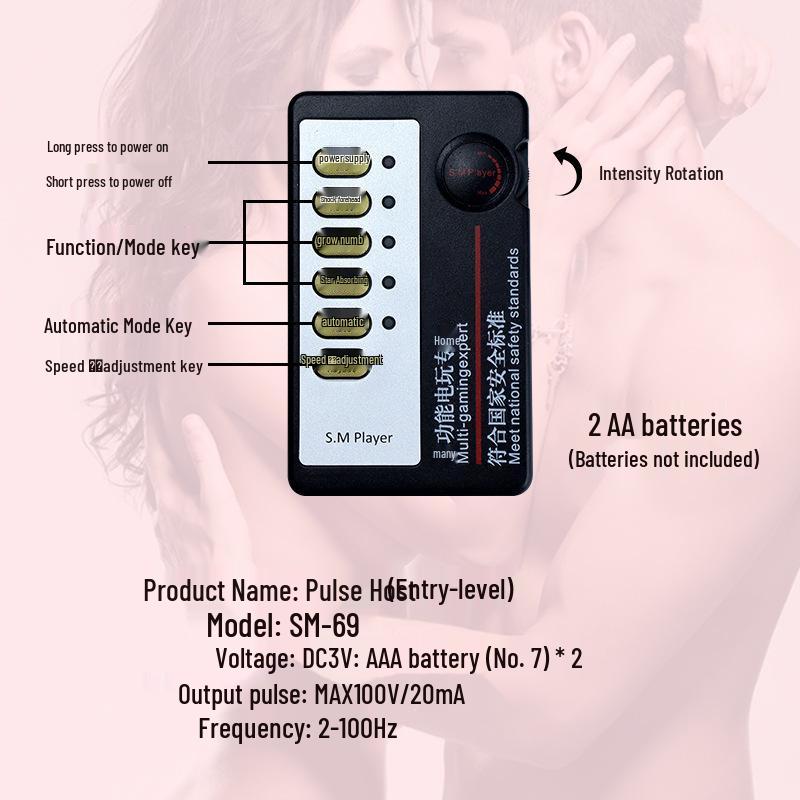 Rechargeable Remote Control Electric Shock Butt Plug for Men & Women - Silent Anal & Vaginal Masturbator