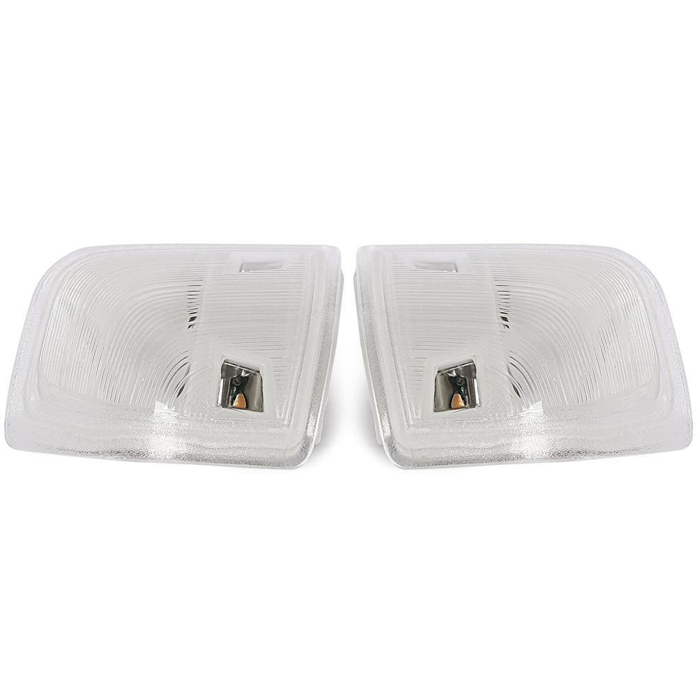 For Dodge Ram 1500 2500 3500 LED Side Mirror Turn Signal Lights Clear Lens Amber