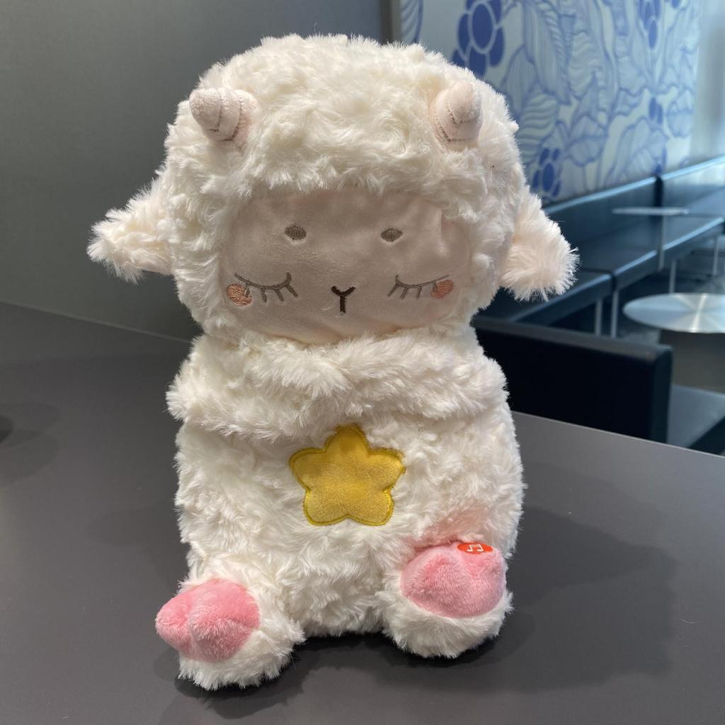 Cross-border Breathing Bear & Otter Stitch: Two-color Sound & Light Plush Animal Doll for Kids