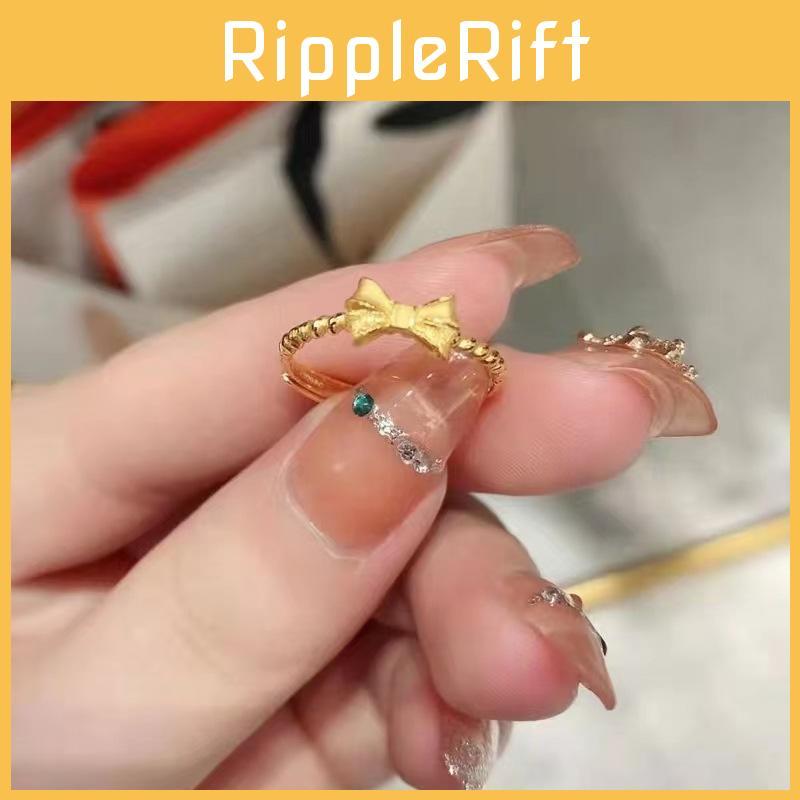 New Stunning 2022 Style Brass Gold Plated Women Butterfly Ring Geometric Design For Lovers Nature