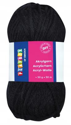 Acrylic Yarn, Yarn-50 Acrylic Black