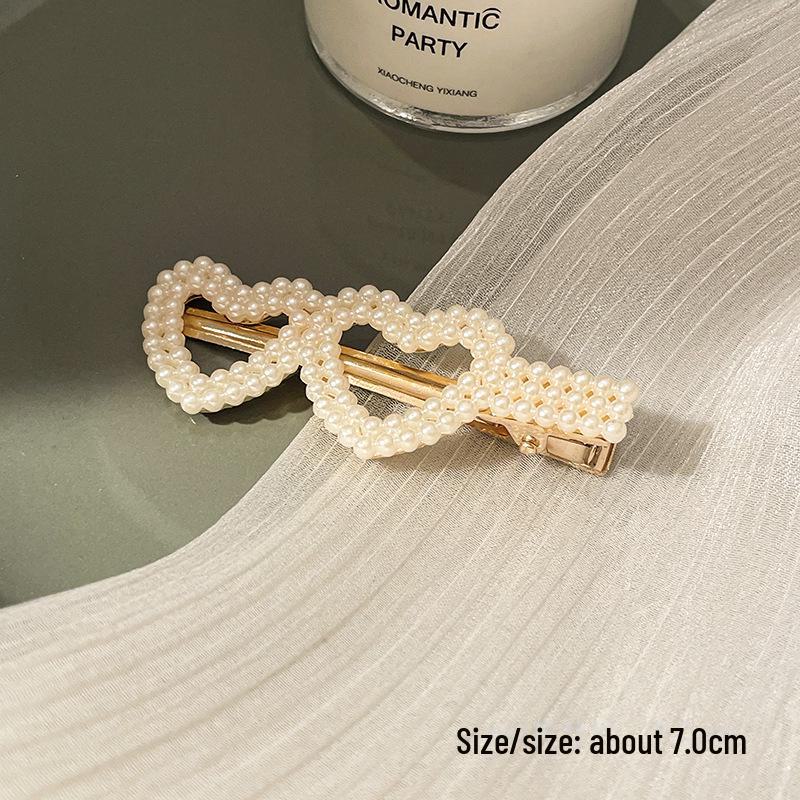 Korean Pearl Hairpin - Trendy Side Clip for Women and Girls