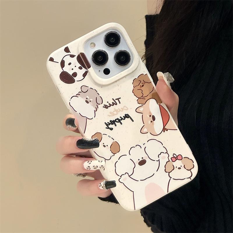 Zhitai iPhone 16/15/14/13/11 Protective Shell: Cute Cartoon Design for 15ProMax/78.