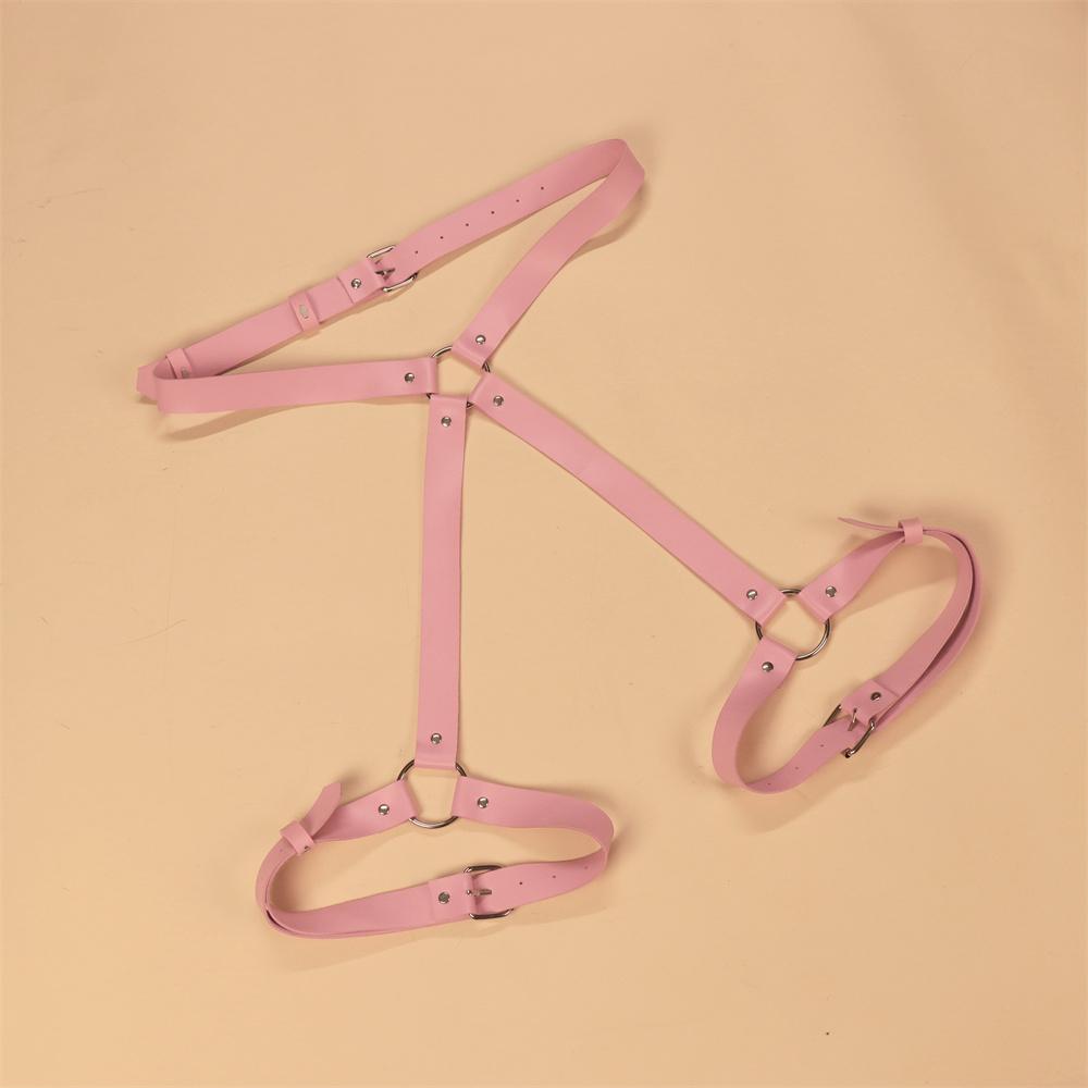 Erotické Sexy RŮŽOVÉ Dámské Oblečení Odhalující Hýždě Kožené Kalhoty SM Flirtující a Vášnivé Sexuální Pomůcky Pouta a Pásky