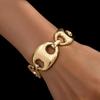 Goldenes Schweinenasen-Armband - Trendiger High-End Modeschmuck