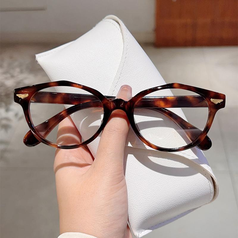Fashion Round Optical Frames Women Stylish Vintage Candy Color Rim Non-prescription Eyeglasses New Trendy Design Glasses