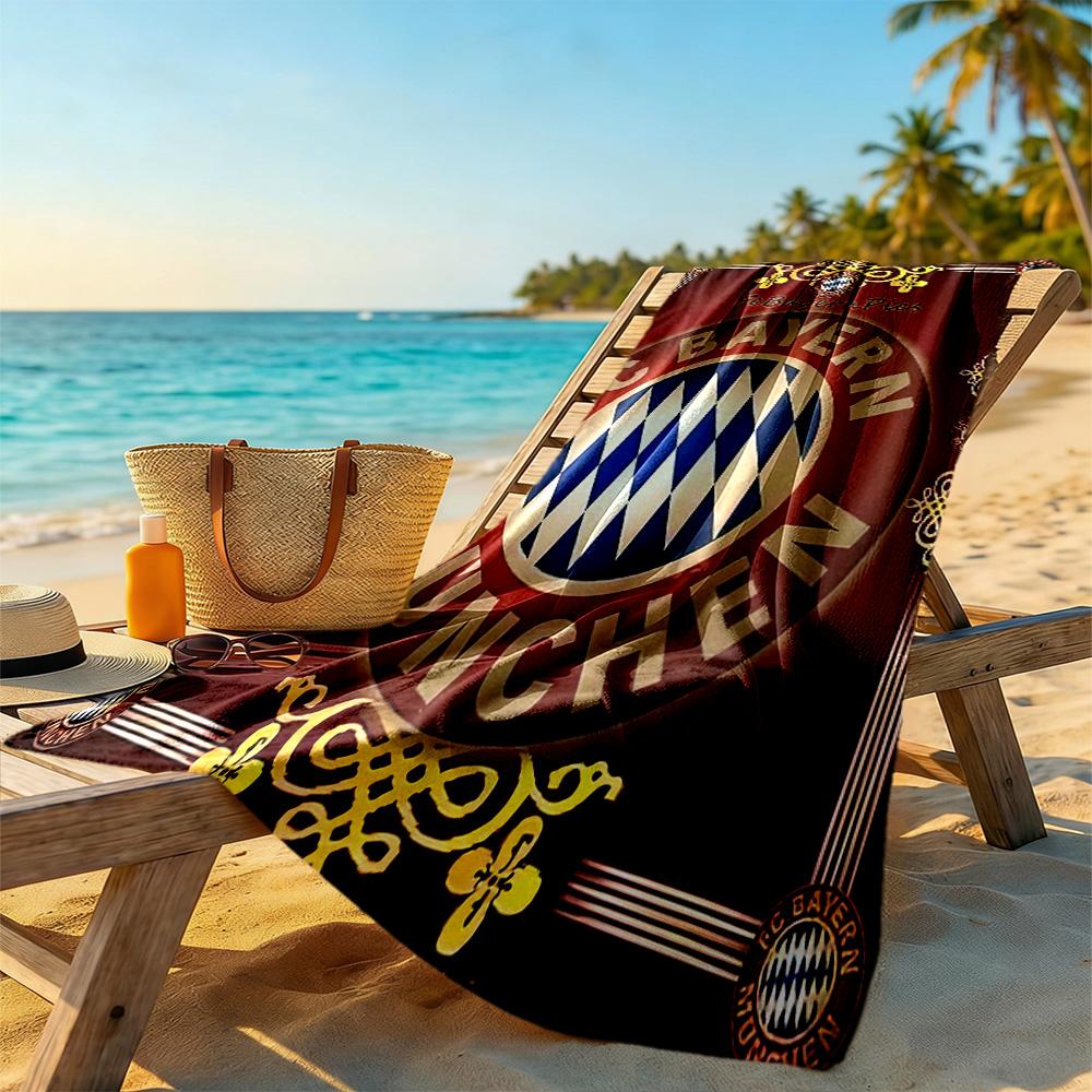 Bayern Munich Beach Towel Super Soft Microfiber Quickdry Fabric Comfortable Lightweight