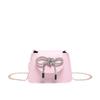 Autumn New Trendy Fashion Sweet Bow Small Square Bag Mini Small Bag 2025 Versatile Chain Crossbody Bag