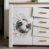 Selbstklebende Fußballtornetz Wandaufkleber für Kinderzimmer Schlafzimmer Eingangsbereich Wohnheim Hausdekoration