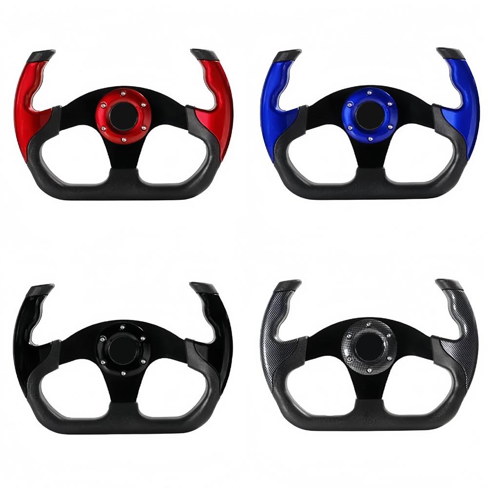 1Pcs Sport Racing 13 polegadas 330mm Volante de deriva plana D-Type PU Universal PCD = 70mm para direção rápida e furiosa