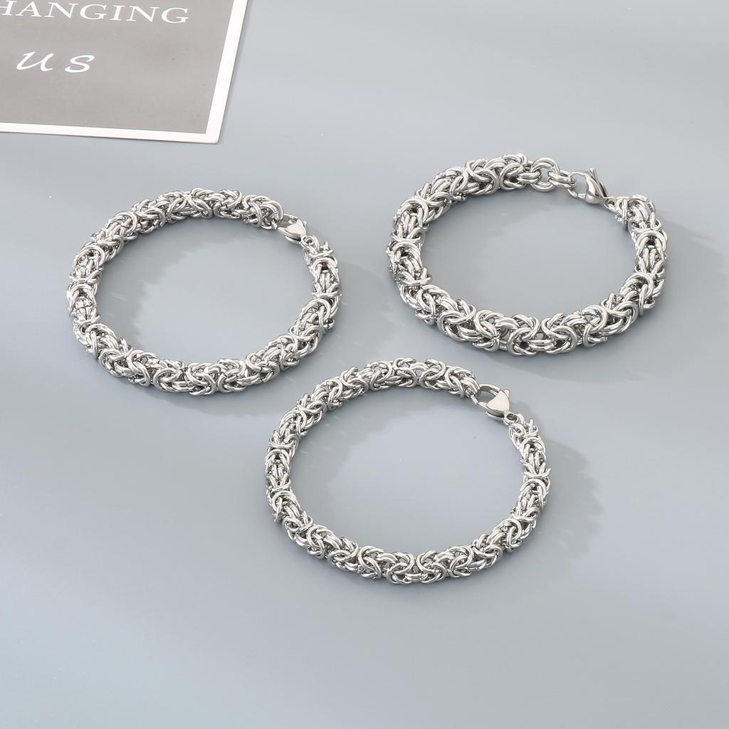 6/7/8mm O Ring Chain Bracelet for Men Women - Stainless Steel 304 - KB168577-Z