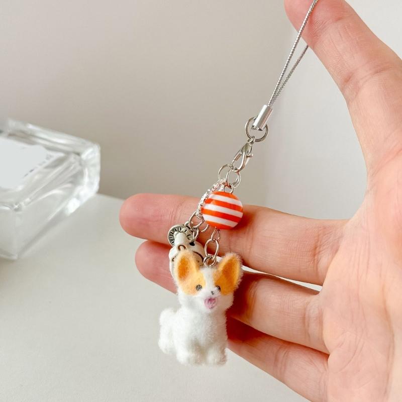 Süße Beflockte Corgi Schlüsselanhänger Harz Schlüsselhalter Vielseitige Dekoration Für Schlüssel Taschen Und Accessoires Trendiges Haustierliebhaber Geschenk