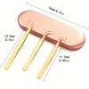 High Precision Lash Tweezers Set - Includes 3 Stainless Steel Eyelash Tweezers for Classic Individual and Volume Lash Extensions