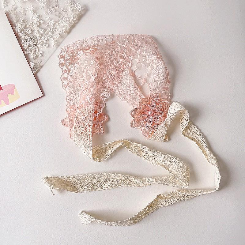 French Retro Princess Lace Pearl Lolita Headband & Hair Accessories