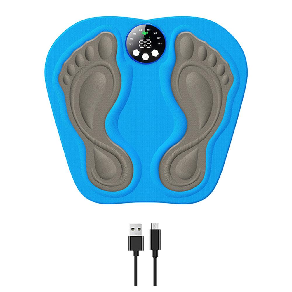 3D Smart EMS Foot Massager Pad With Remote, Foldable Muscle Stimulation Massage Mat Improve Blood Circulation Relax Feet Shaping