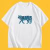 Creative Cartoon Tiger Graphic TShirt Funny Animal Print Tee Summer Short Sleeve Unique Design Artistic Fashion Unisex Top
