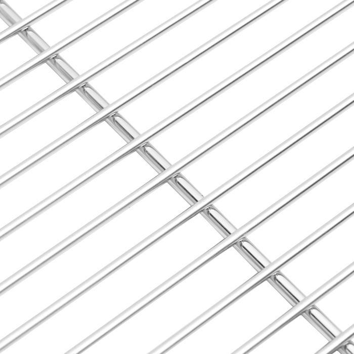 Grille de barbecue Rectangulaire 40x35 cm Acier inoxydable 304