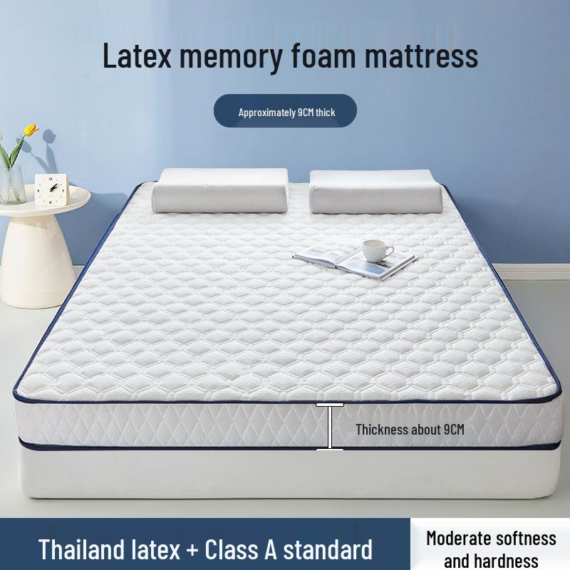 Thickened Latex Memory Foam Mattress – Soft, Foldable, Single Bed Underlay for Dorm or Home