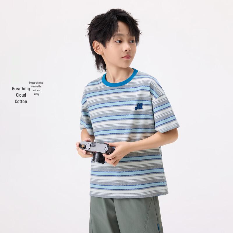 Boys' Embroidered Summer Casual T-Shirt