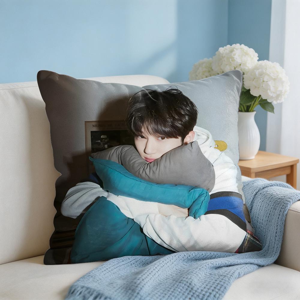 BByeon WWooseok Korea Cushion Cover Square Pillow Bedroom Sofa Leisure Comfort Living Room Home Decoration X