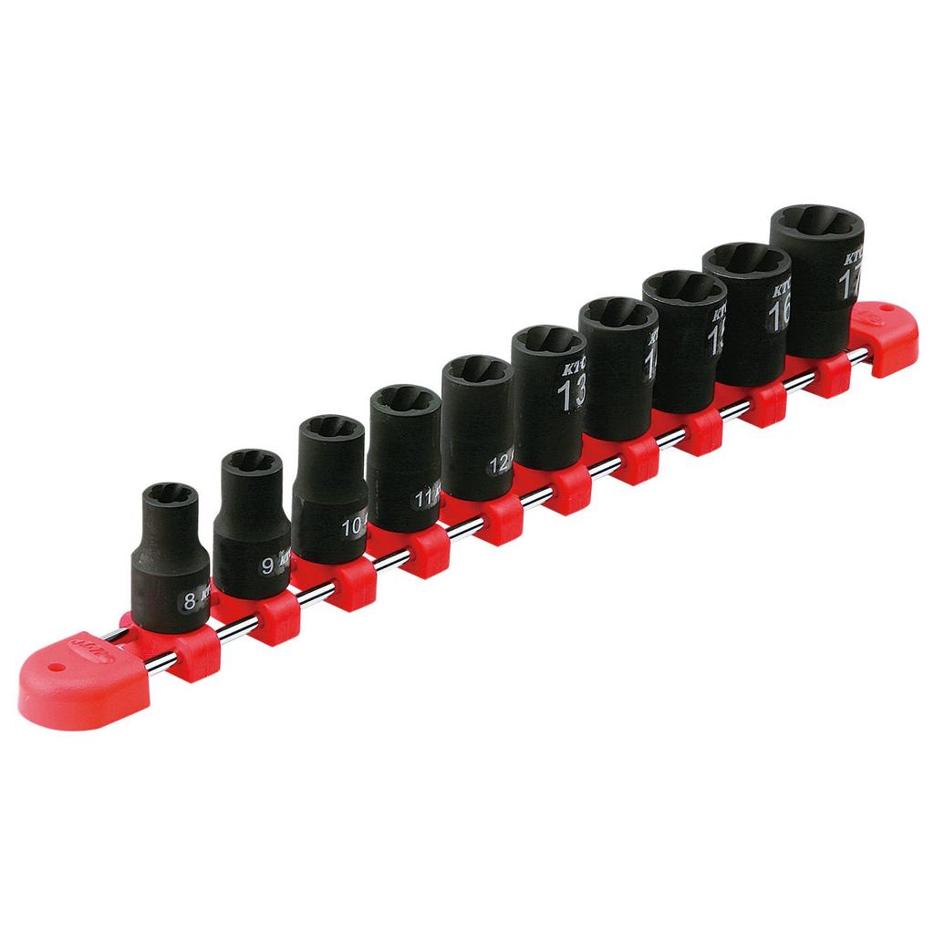 Kyoto Machine Tool Twist Socket Set Drive set (KTC) TB3TW10, Size 9.5mm, 10-piece