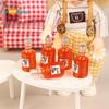 5pcs 1/12 Miniature Dollhouse Accessoreis Mini Wine Bottle Drinks Strawberry Jam Food Furniture Model Toys For Doll House Decor