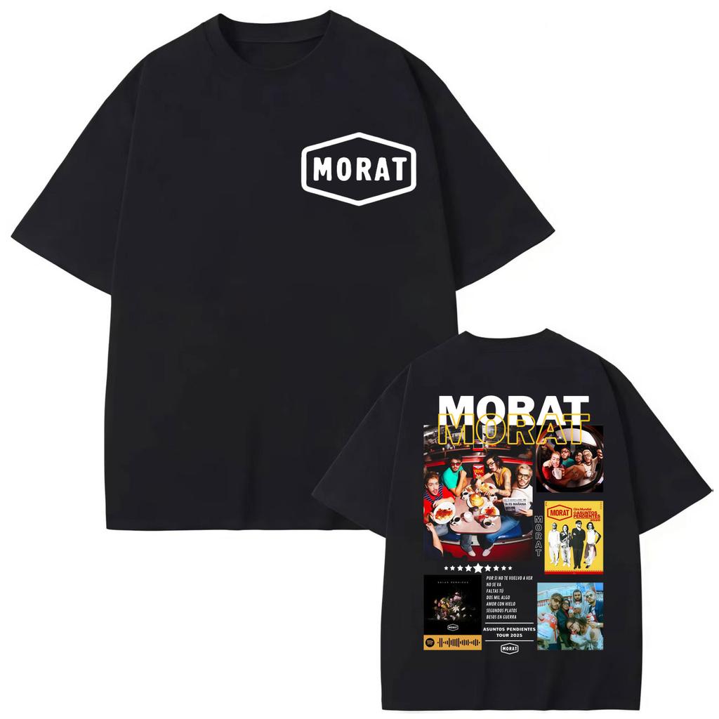 Colombia Band Morat Album Merch T-shirt Men Women Fashion Y2k Trend Short Sleeve T-shirts High Quality Cotton T Shirt
