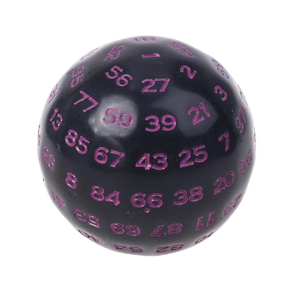 Dado Poliedro de 100 Lados D100 Dados Acrílicos Multilaterais Acessórios para Jogo de RPG Jogo de Tabuleiro de Mesa Bar Clube Jogo de Mesa