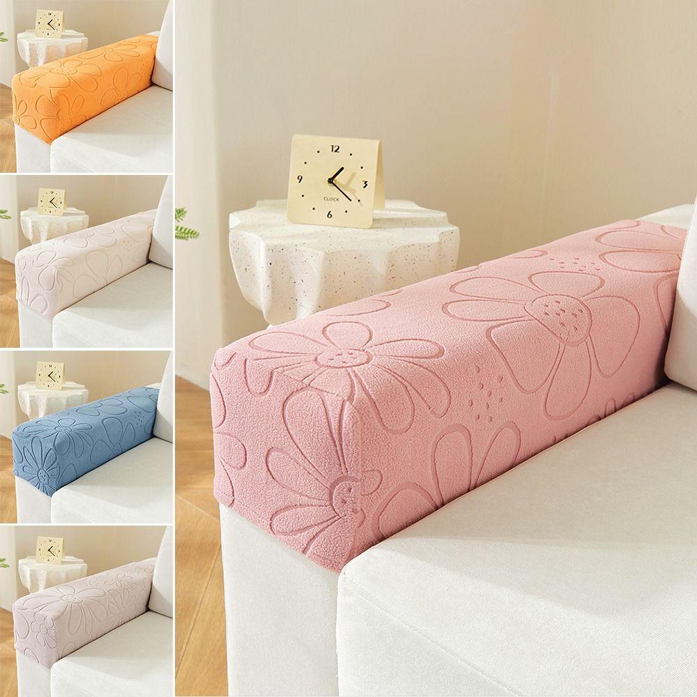 Universal Stretch Sofa Armrest Cover Elastic Anti-slip Sofa Cover Jacquard Fabric Couch Arm Protector for Home Furniture Decor