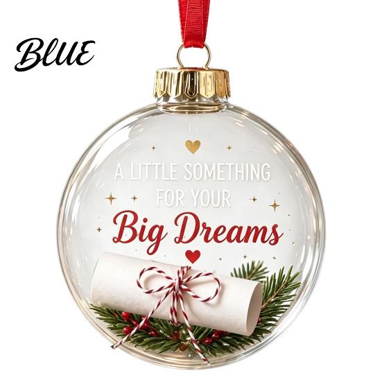 DIY Craft Ornaments for Holidays 3D Clear Ball Christmas Ornament Holiday Message Keepsake Acrylic Party Supplies Tree Hanging Decoration
