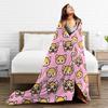 Warm BlanketChild Picnic Aggretsuko Throw Blanket  Flannel Bedspread For Couch Chair Sofa Bed Comfortable Sofa Bed Cover