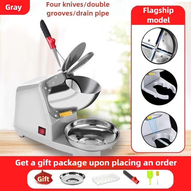 Kitchen Dessert Smoothie Making Machine Large Capacity High Efficiency Shaved Ice Maker Household Ice Breaker
