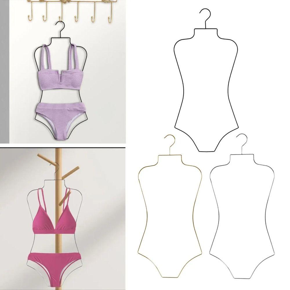 Body Shape Lingerie Hanging Rack Foldable Bikini Display Hanger  Cloakroom Shops Wardrobe