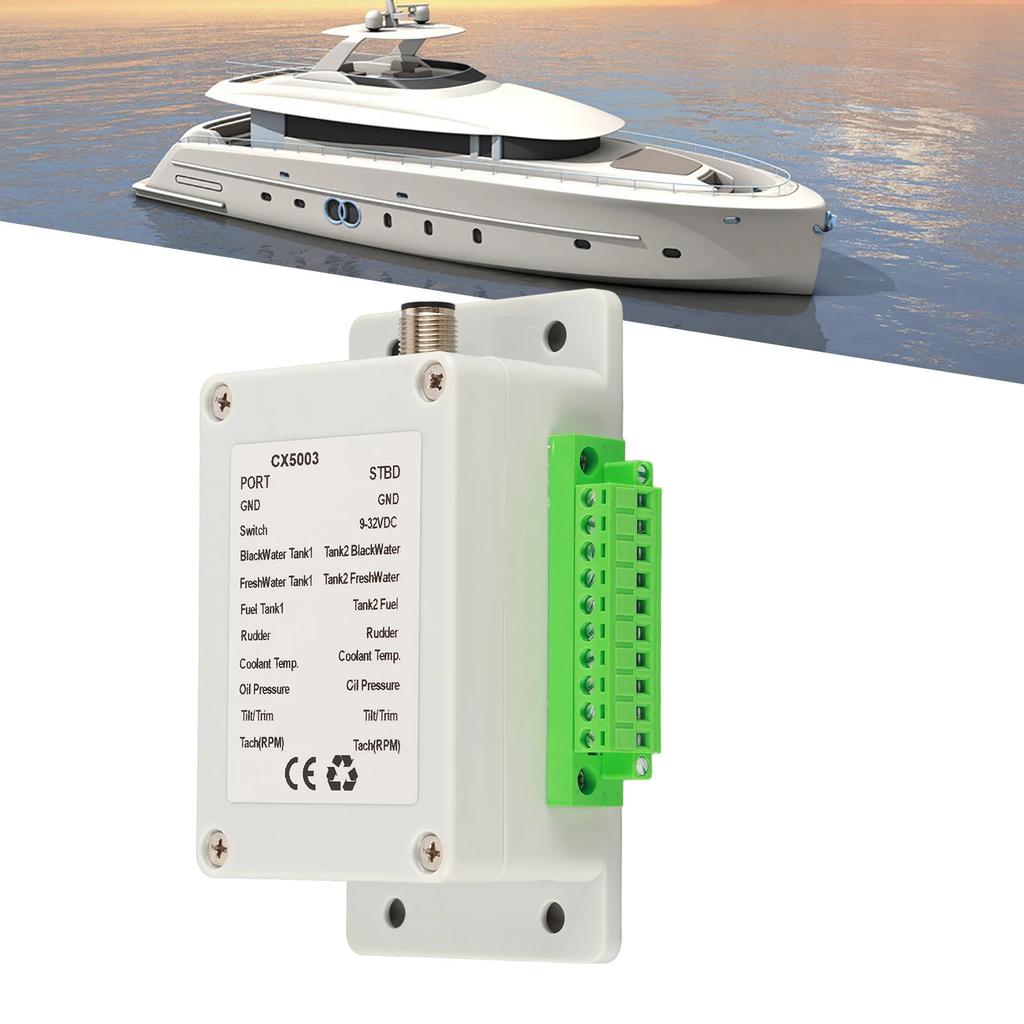 Convert Sensor Singal To NMEA2000 IP67 Waterproof 9‑32V  Converter Box for Boat Yacht Boat NMEA2000 Converter Boat Accessory