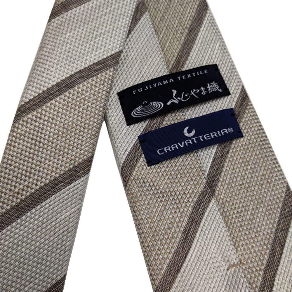 Fujiyama Woven Linen Hemp Blend Made In Silk and Job Freshman Stylish [C CRAVATTERIA] Tie, Necktie, Japan, Linen, Men's, Business, Recruitment,