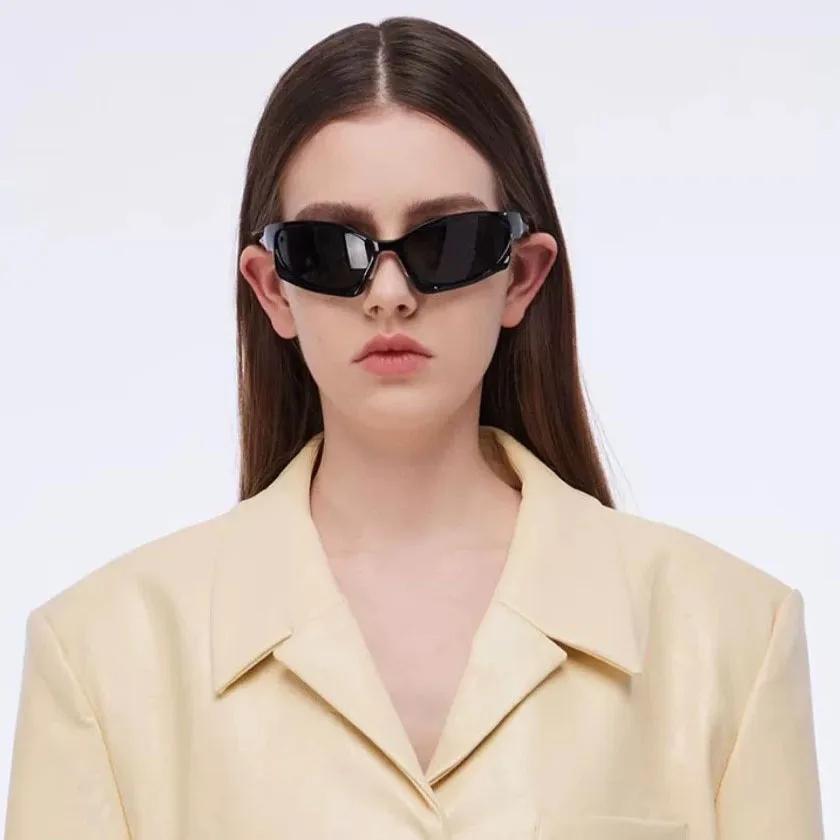 Y2K Brand Designer Luxury Big Frame Irregular Sunglasses Women For Men 2024 Vintage Punk Sun Glasses Outdoor Sport Goggles UV400