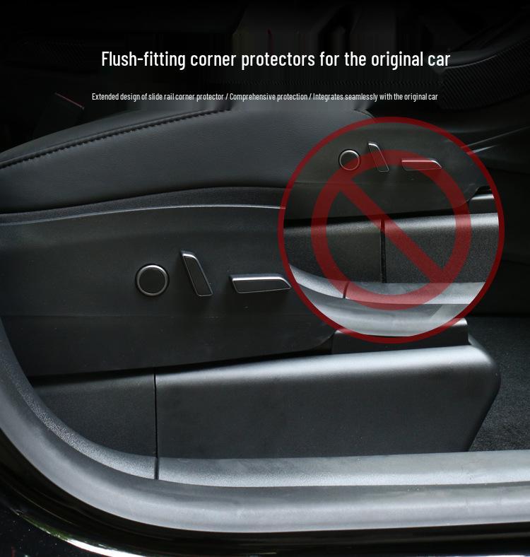 Tesla Model Y Under-Seat Slider Kick Protection Cover for Rear Door Sill